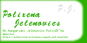 polixena jelenovics business card